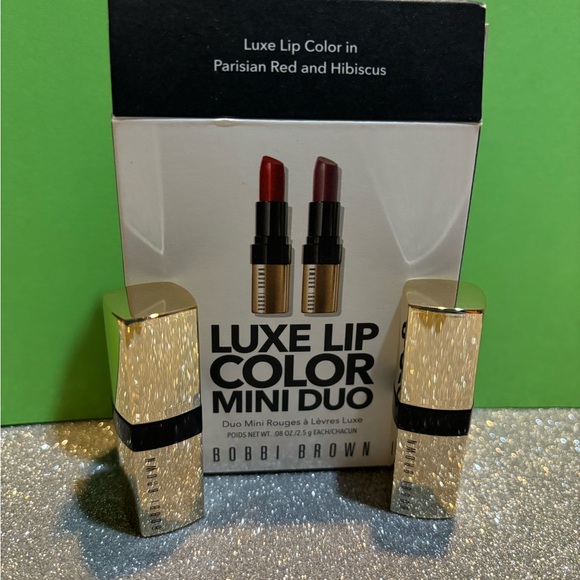 BNIB! Bobbi Brown Luxe Lip Color Mini Duo Lipstick Set ππππ - Picture 4 of 10